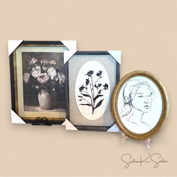 16x20‎ Moody Peony Vase Framed Wall Art – My Texas House 2025 - Picture 8 of 8